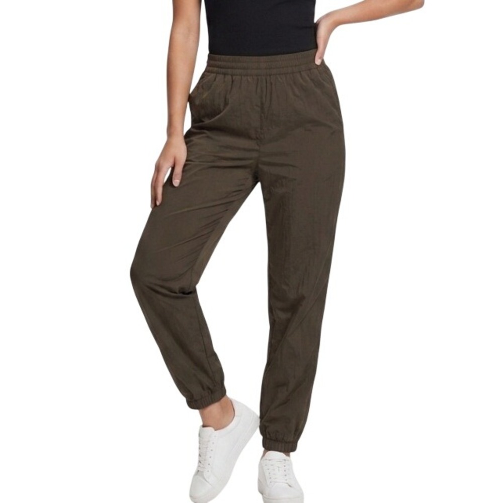 Good American Jogger Pants Women Size 2 Brown Utility Athleisure Elastic Waist